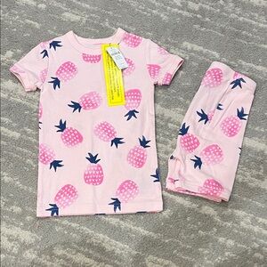 GAP Pink and Blue Pineapple Kids Pajama Set